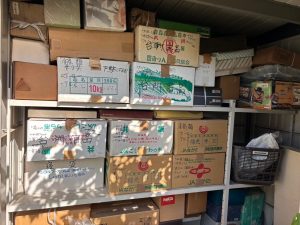 物置の片付け前のビフォー